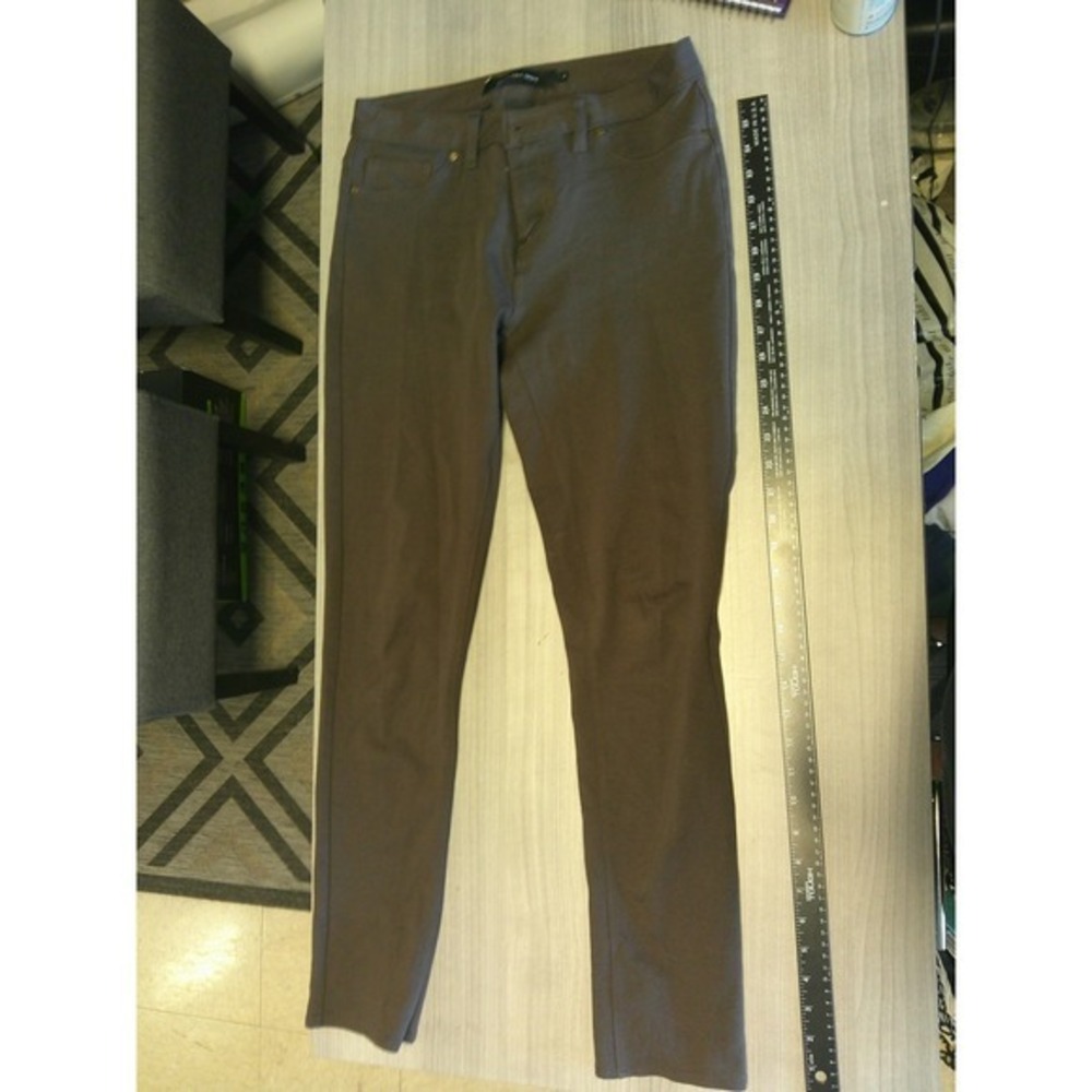 Calvin Klein Jeans Skinny Pants Womens 6 Brown‎ Excellent Stretch Trousers